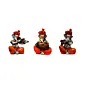 Set Of 3 Lord Ganesha Idols Playing Violen, Dholak, And Flute