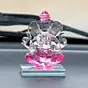 Crystal Lord Ganesha Idol For Home And Car Dashboard
