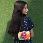 Woman Bright Quriky Print Clutch