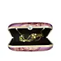 Women Burgundy Resin Printed Clutch
