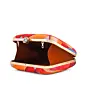Women Orange-Yellow Pattern Printed Clutch