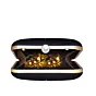 Woman Orange-White Evil Eye Printed Clutch