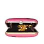 Pink Woman Portrait Printed Clutch