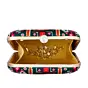 Woman Green Fabric Clutch