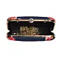 Woman Red Flower Printed Clutch