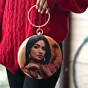 Women Portrait Caricature Personalised Round Clutch Bag