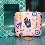 Woman Multi Evil Eye Printed Clutch