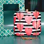 Woman Red Hearts Printed Clutch