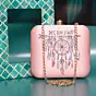 Woman Pink Dream Catcher Printed Clutch