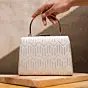 Women White Sequins Embroidery Party Clutch