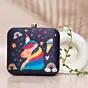 Women Unicorn Printed Clutch