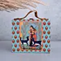 Women Miniature Art Print Suitcase Style Clutch Bag