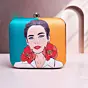 Women Bloom with Beauty Women Portrait Clutch in Two Shades