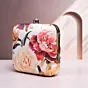 Women Yellow and Red Floral Printed Clutch