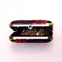 Women Fancy Floral Princess Printed Clutch on Bright Yellow Background