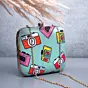 Woman Funky Camera Printed Clutch