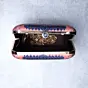 Women Light Pink Based Mughal Motif Printed Clutch