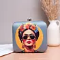 Women Frida Kahlo Printed Clutch