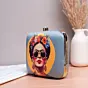 Women Frida Kahlo Printed Clutch