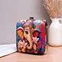 Woman Lord Ganesh With Lotus Printed Clutch