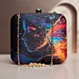 Women Multicolored Butterfly Women Printed Clutch