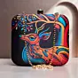 Woman Colorbust Deer Elegance Printed Clutch