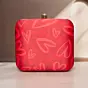 Women Red Hearts Valentine Clutch