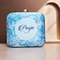 Women Blue Libra Sun Sign Customized Clutch