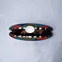 Woman Multicolored Pattern Printed Clutch