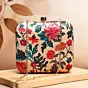 Women Red And Pink Floral Printed Clutch