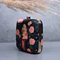 Women Rose And Girl Portrait Printed Clutch