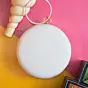 Women DIY Clutch In Round Shape