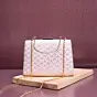 Woman Baby Pink Based Sequins Embroidery Clutch