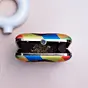 Women Multicolored Portrait Printed Clutch