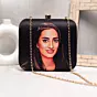 Women Black Portrait Caricature Personalised Clutch