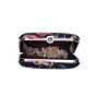 Women Black Floral Printed Name Customised Clutch
