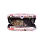 Women White Floral Printed Name Customised Clutch