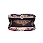 Women Black Leaf And Floral Printed Name Customised Clutch