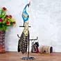 Colorful Peacock Handcrafted Iron Decorative Showpiece