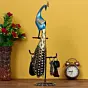 Colorful Peacock Handcrafted Iron Decorative Showpiece