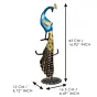 Colorful Peacock Handcrafted Iron Decorative Showpiece