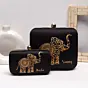 Women Mother Daughter Twinning Printed Name Clutch
