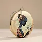 Woman Blooming Grace Round Clutch