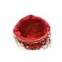 Red Velvet Handwork Luxury Wedding Potli bag