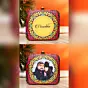 Woman Red Based Printed Customized Clutch