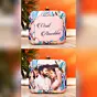 Women Light Pink Printed Customized Clutch