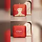 Women Leo Sun Sign Orange Customized Clutch
