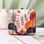 Woman Abstract Floral Modern Printed Clutch