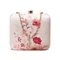 Woman Soft Pastel Floral Portrait Clutch
