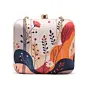 Woman Abstract Floral Modern Printed Clutch